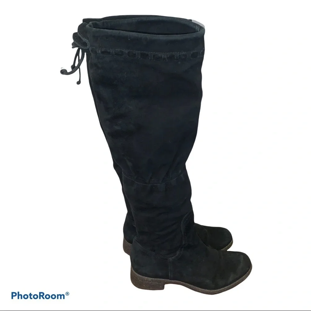 Naya Black Suede Over the Knee Riding Boots size 6.5
